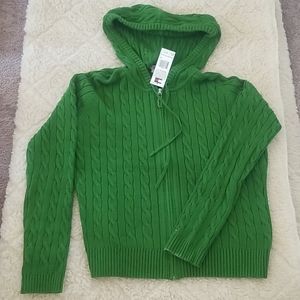 NWT Tommy Hillfinger Knit Zip Hoodie